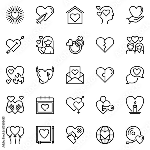 love related line icons set. solidarity, partner, trust, partnership, volunteer, donation, engagement, charity, proposal, cooperation, giving, relationship