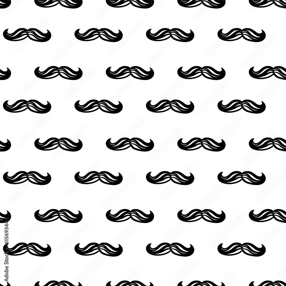 barber shop. seamless background of the mustache. hand-drawn illustration. vintage gentleman barber shop. seamless background of the mustache. hand-drawn illustration. vintage gentleman