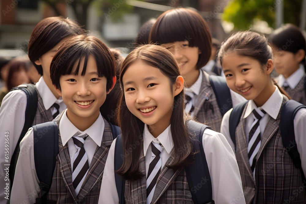 仲のいい中学生　with generative ai