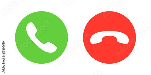 Accept and Reject Phone Call Buttons