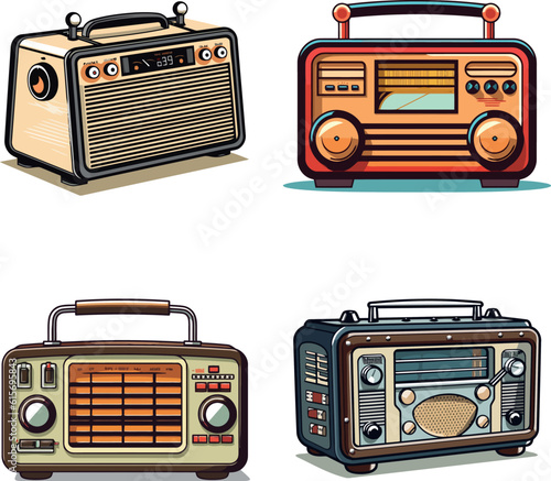 4 radio vintage