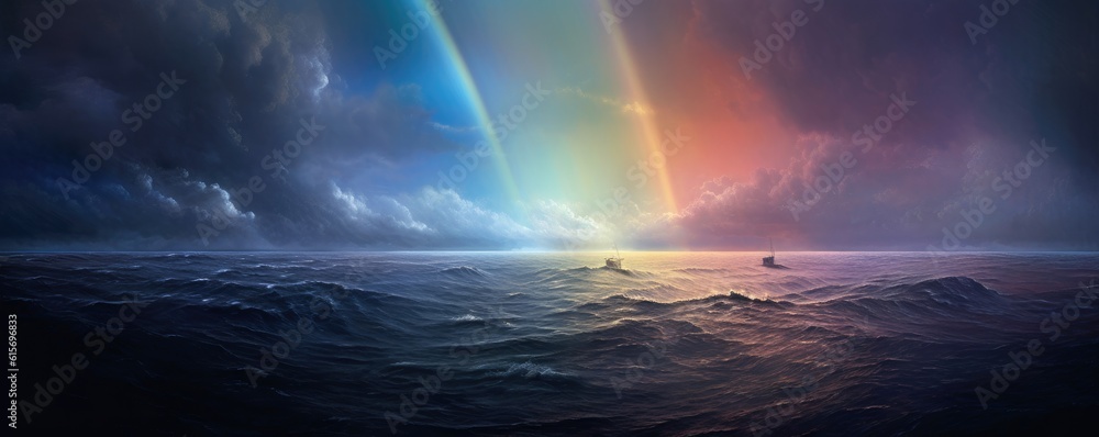 The sea and the rainbow