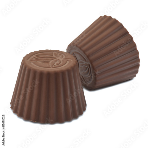 Pralines isolated on white