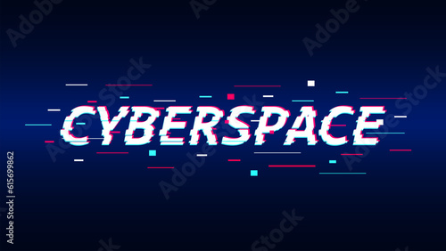 Glitch text effect. Screen glitch VHS effect. Data Access Error. Hacking cyber security. Vector illustration.