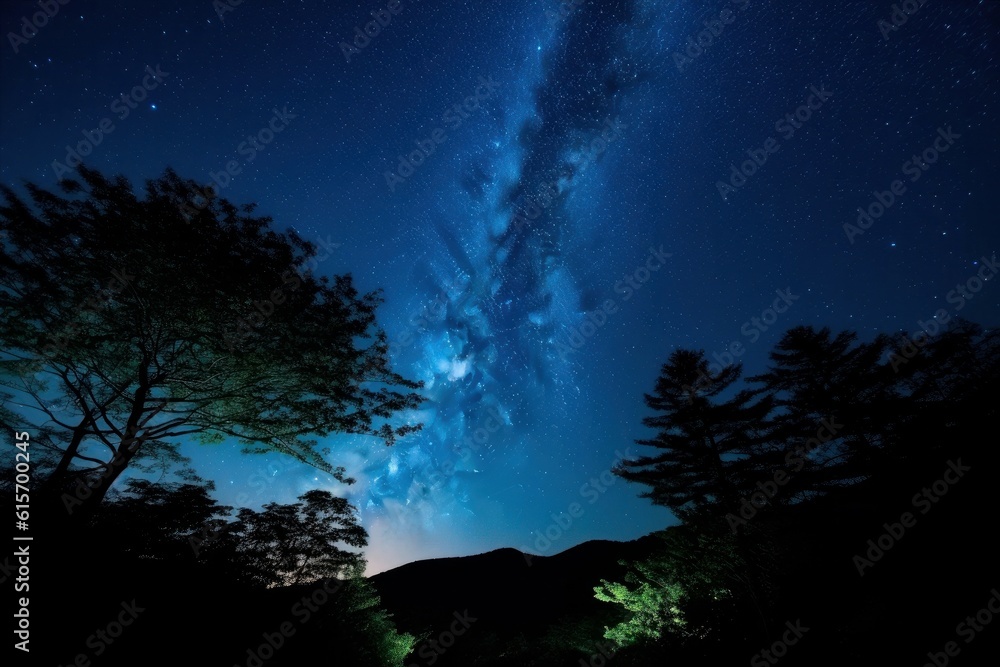 starry in the night sky ,abstract background. Galaxy with stars and space dust in night sky background with stars and space dust in the universe. Landscape with gradient star among the galaxy