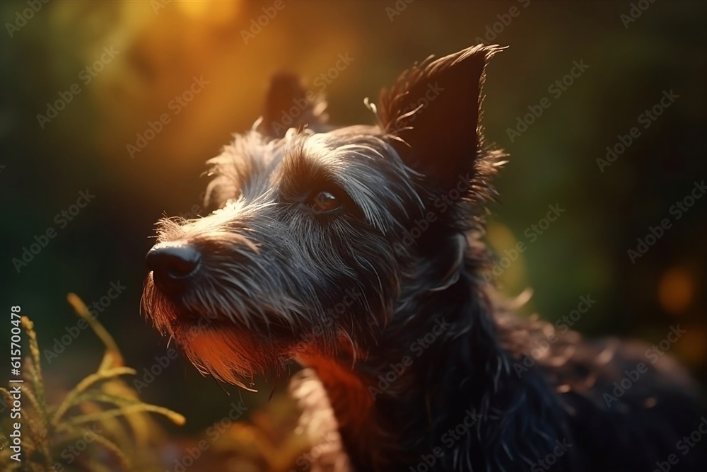 portrait of a dog. 