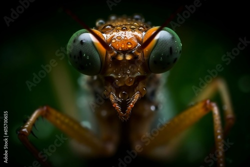 macro shot of a fly.