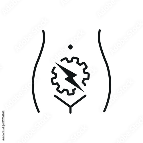 female women Gynaecology related  vector icon in white background 