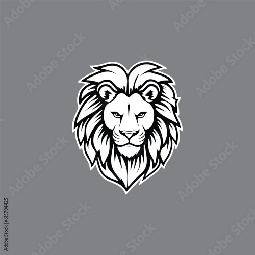 Luxury lion king logo vector template