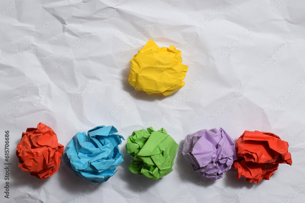 concept crumpled paper light bulb metaphor for good idea concept crumpled paper light bulb metaphor for good idea
