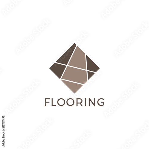 ILLUSTRATION ABSTRACT CERAMIC TILE FLOORING SIMPLE MINIMALIST LOGO ICON TEMPLATE DESIGN VECTOR