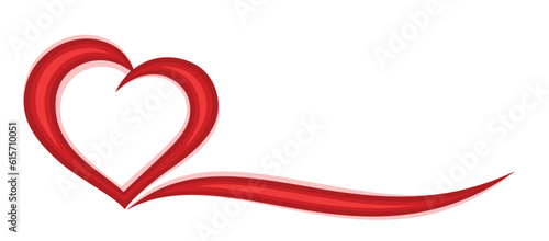 Symbol of the stylized red heart.