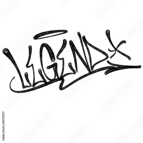 illustration street  graffiti tag lettering hip-hop letters