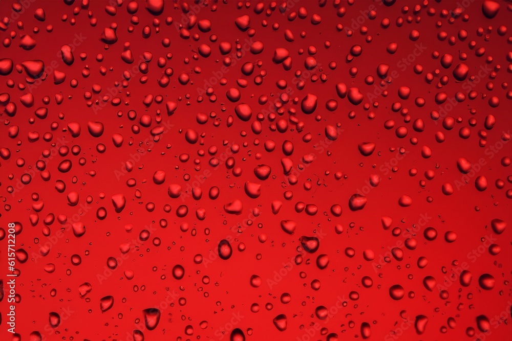 water drops on red background water drops on red background