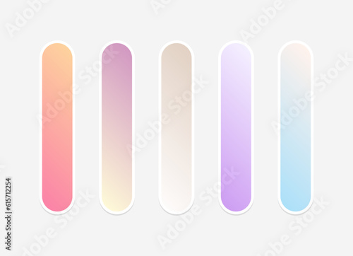 ector colorful gradient background collection. Gradient pastel colorful.