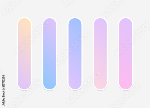 ector colorful gradient background collection. Gradient pastel colorful.