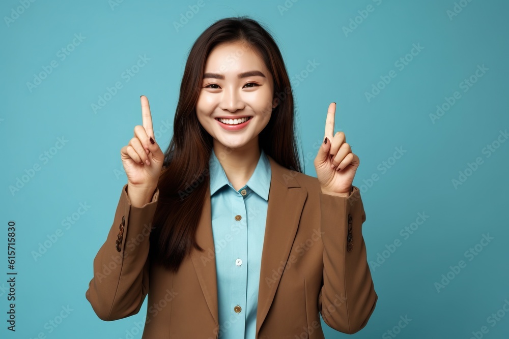 Portrait beautiful asian woman smiling confident made with Generative AI Portrait beautiful asian woman smiling confident made with Generative AI