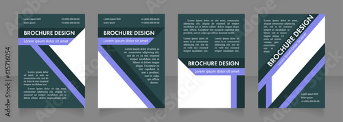 Improving patient wellness blank brochure layout design. Vertical poster template set with empty copy space for text. Premade corporate reports collection. Editable flyer paper pages