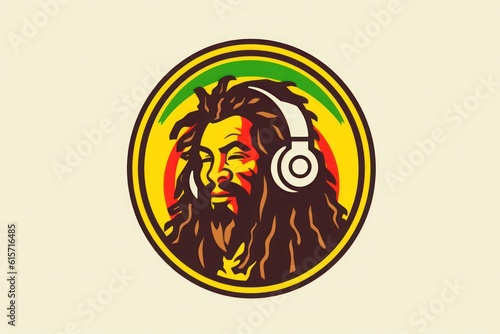 Simple Reggae Illustration. Generative ai