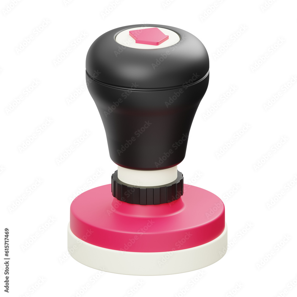 Stamp Tool Element Digital Printing 3D Icon Stamp Tool Element Digital Printing 3D Icon