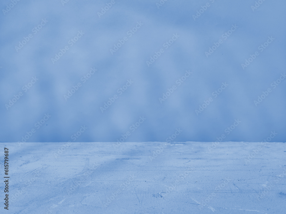 Blue concrete background for product presentation