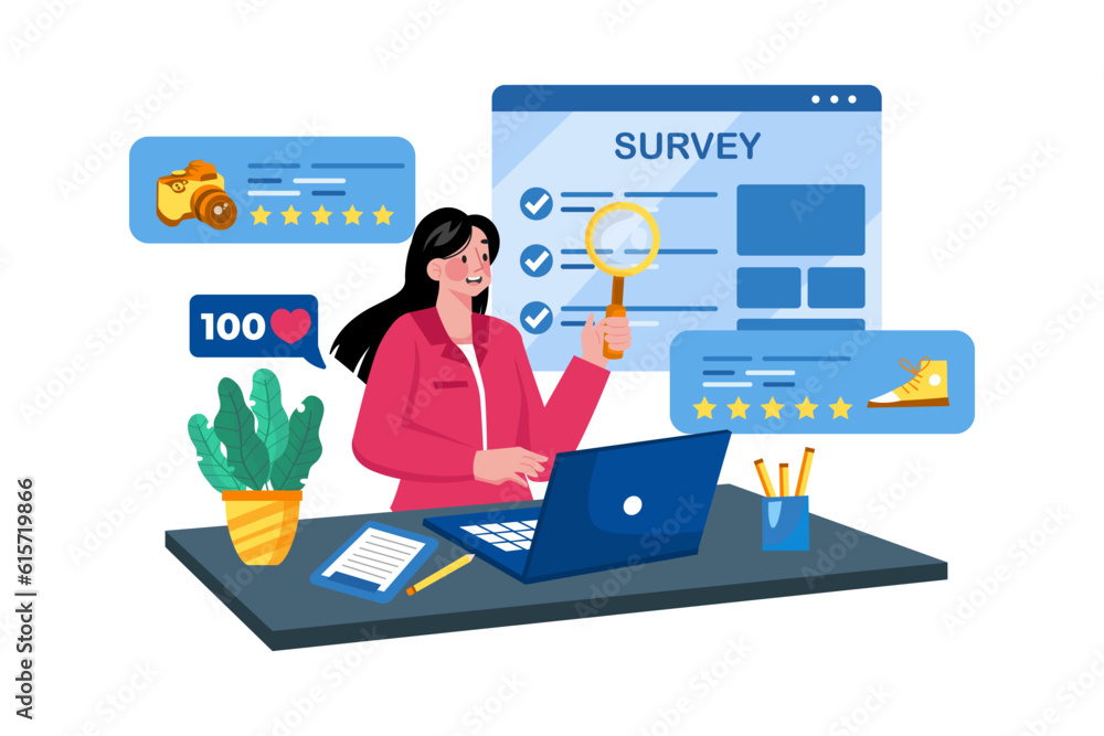 Businesses understand customer needs through online surveys. Businesses understand customer needs through online surveys.