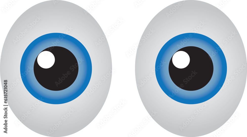Eyes emoji. Isolated on white. White eyes emoji icon. Vector Eyes emoji. Isolated on white. White eyes emoji icon. Vector