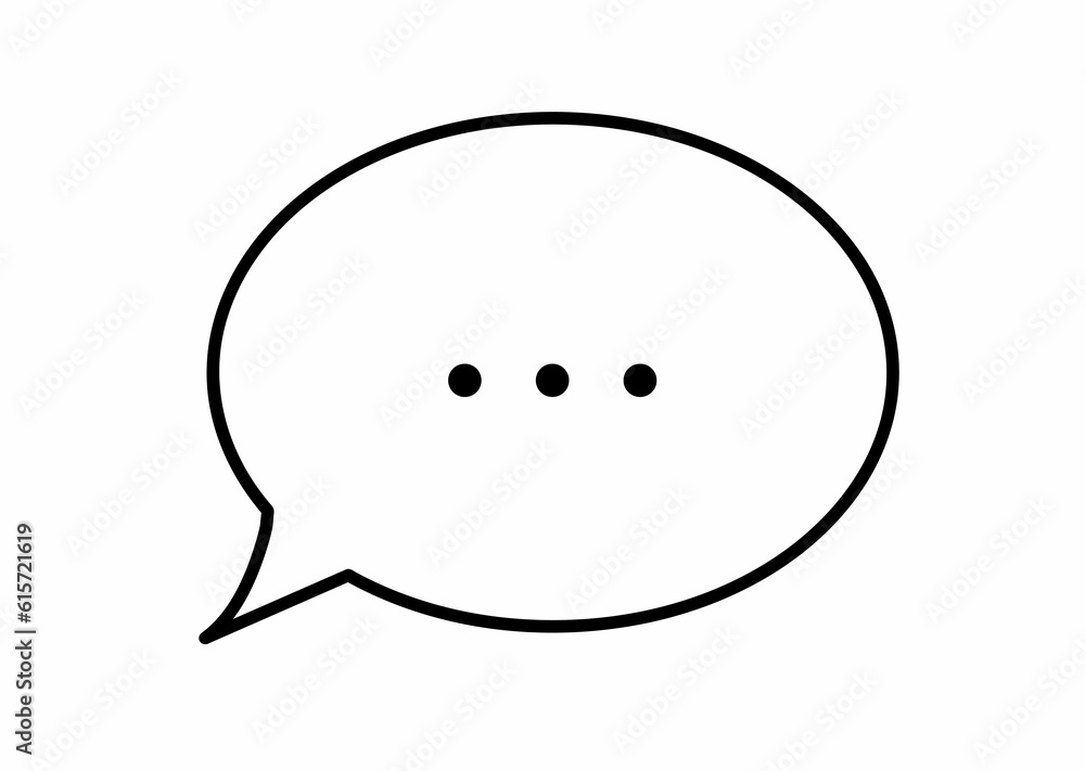 言葉に詰まる吹き出し 言葉に詰まる吹き出し