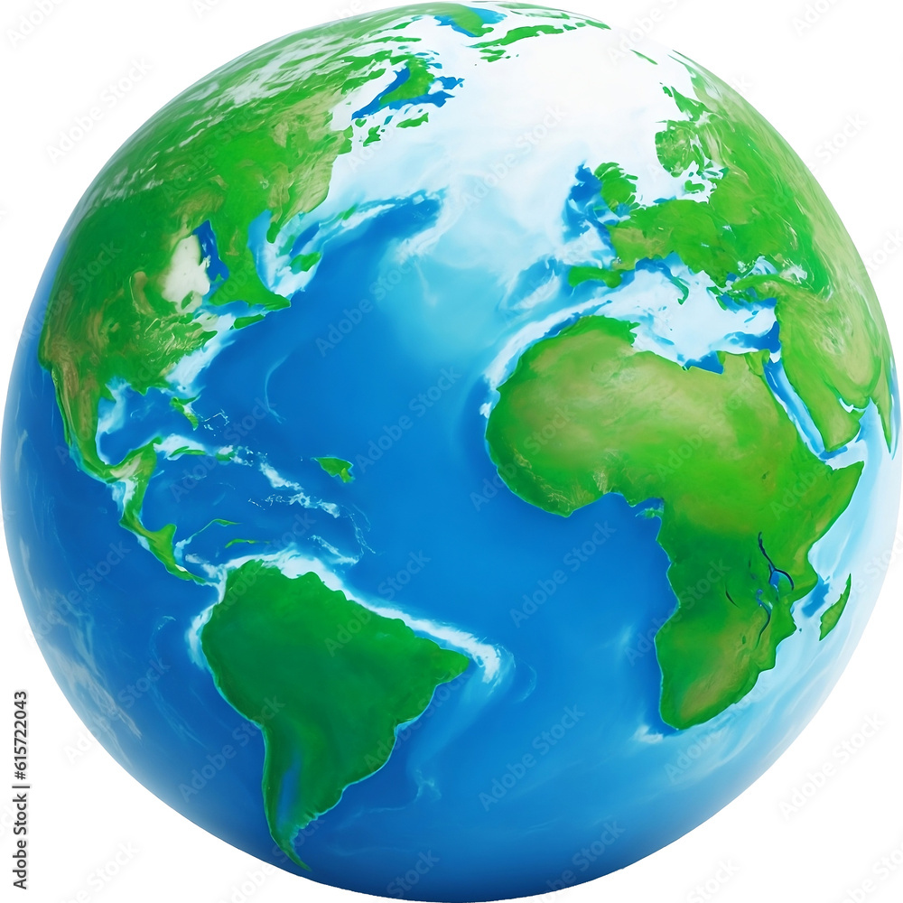 image of Blue and green Earth, PNG, Wonderful world. ground area is green. sea are is blue. 