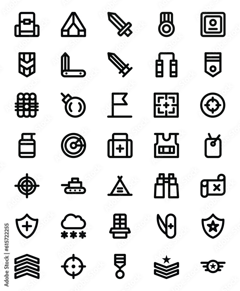 Outline icon for Army Outline icon for Army