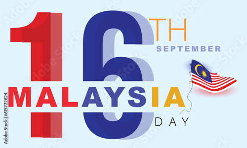 Happy Malaysia Day. background, banner, card, poster, template. Vector illustration.