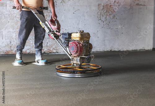 Construction worker in a room photo