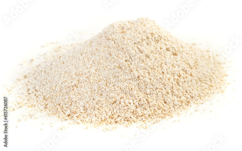 Oat Flour isolated on white Background
