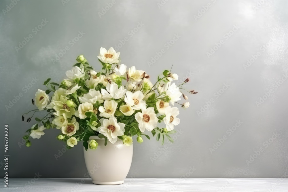 Wedding bouquet vase. Generate Ai