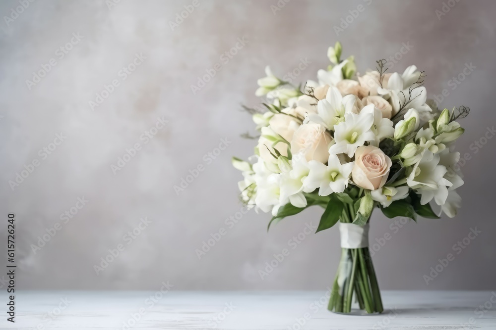 Wedding bouquet marriage. Generate Ai