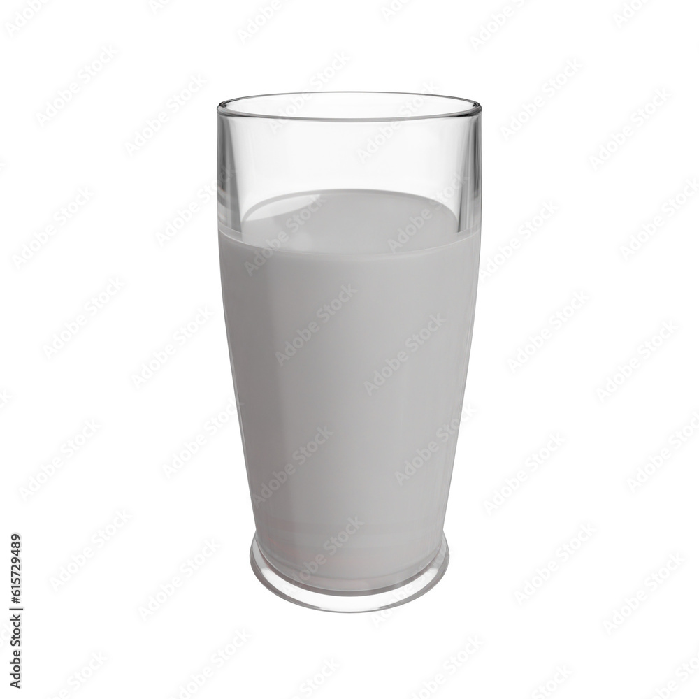 Glass of milk isolated on transparent background, png Glass of milk isolated on transparent background, png