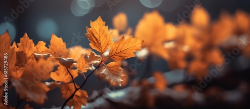 Beautiful autumn leaves on blurred background
