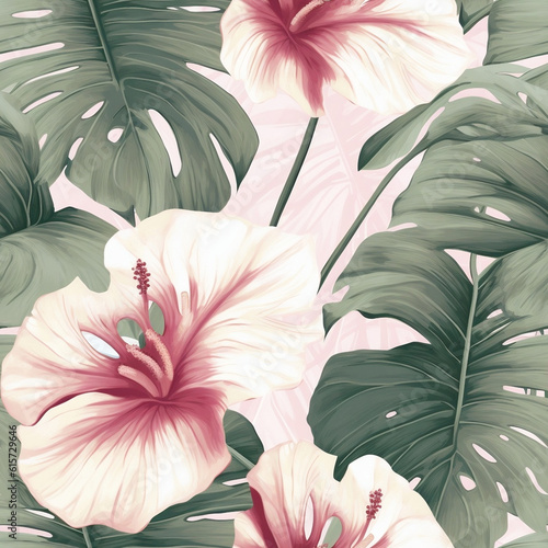 Floral wallpaper motives. Beautiful flowers in color.