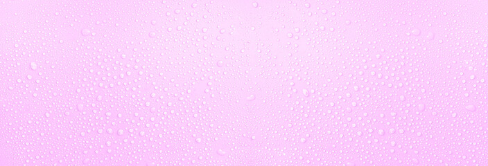 banner drops on a pastel pink background
