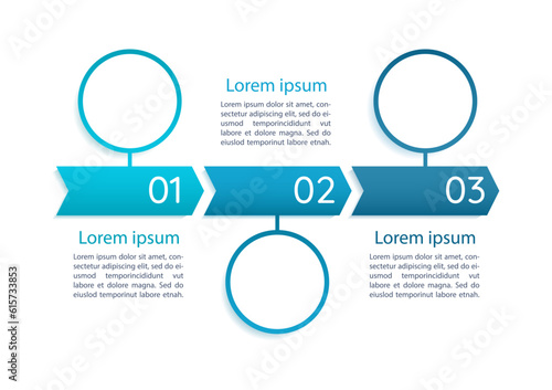 Business news blue infographic chart design template. Project management. Abstract infochart with copy space. Instructional graphics with 4 step sequence. Quicksand Medium, Myriad Regular fonts used