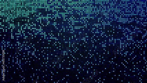 Wallpaper Mural Halftone dots abstract digital technology animated blue light on blue background. Torontodigital.ca