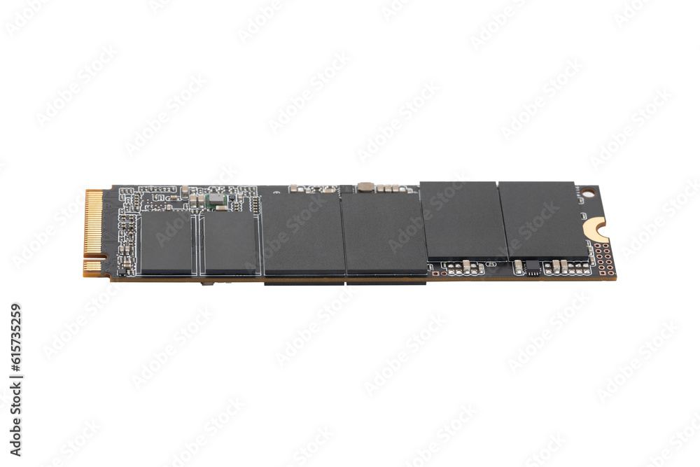 High speed ssd m2 disk for pc on white background. Solid state high ...