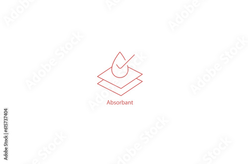 Absorbent Vector Icon: Embrace Lasting Comfort and Effective Moisture Absorption with a Charming Design