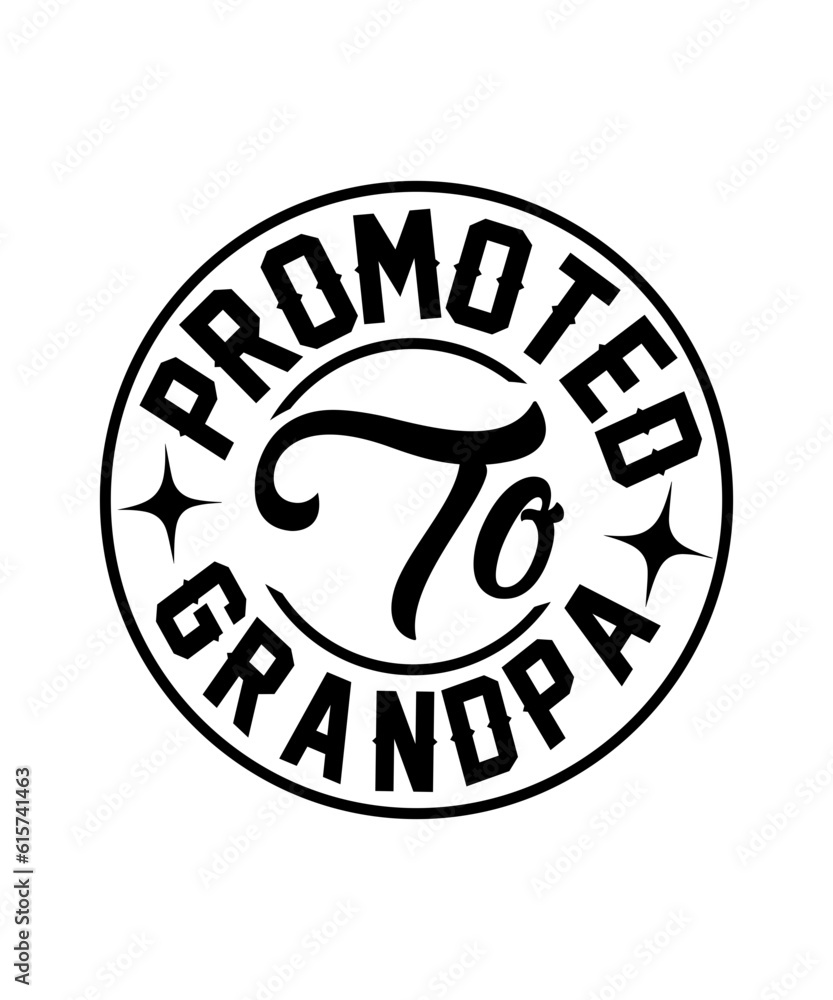promoted to grandpa svg design