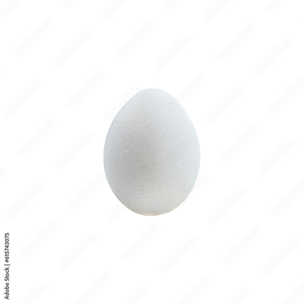 white chicken egg on a white background, isolated on a white background white chicken egg on a white background, isolated on a white background