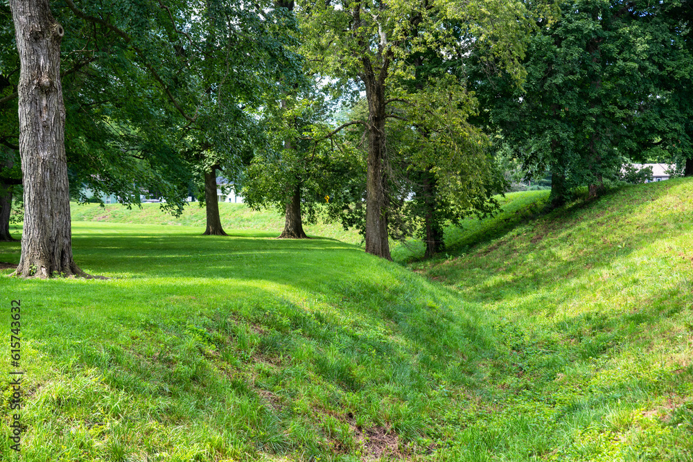 The interior slope of the Great Circle at the Newark Earthworks