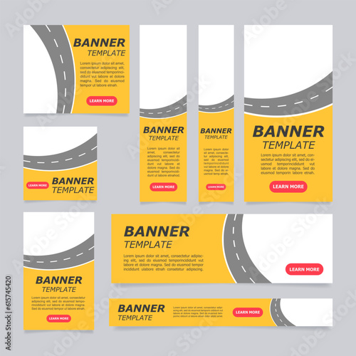 Affordable auto insurance web banner design template. Vector flyer with text space. Advertising placard with customized copyspace. Printable poster for advertising. Verdana, Tahoma fonts used