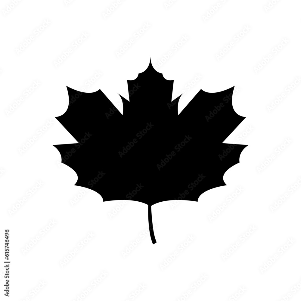 Black tree leaf vector illustration isolated on transparent background Black tree leaf vector illustration isolated on transparent background