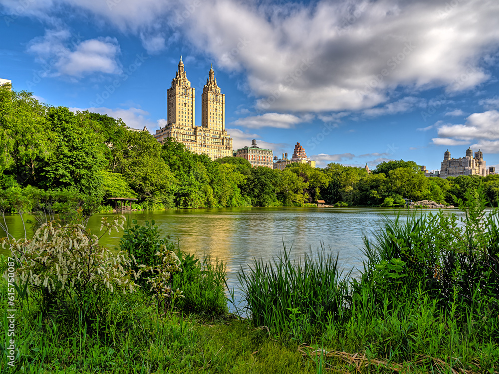 Central Park, New York City at the lake