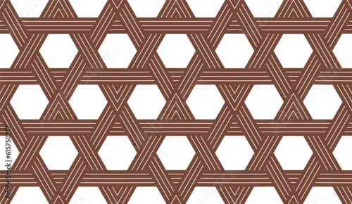 Geometric seamless pattern, vector trendy vintage tiling endless background, geometrical decorative grid.